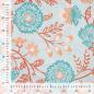Preview: Viskose Voile Ibiza, Blumen Tiffany, Hellmint